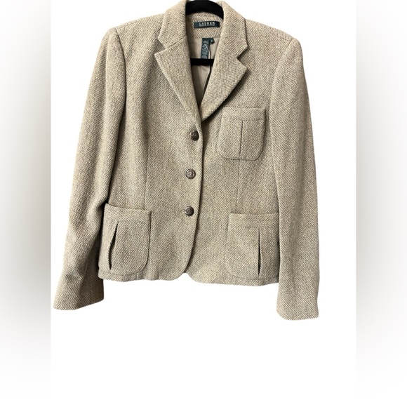 Vintage Ralph Lauren equestrian green tweed jacket - Picture 1 of 4